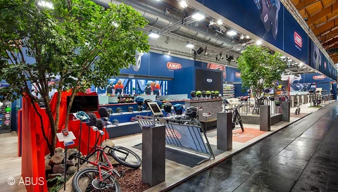 Messestand auf der Eurobike 2022 © ABUS