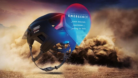 Das Quin-System für Fahrradhelme: smarte Unfallerkennung © ABUS