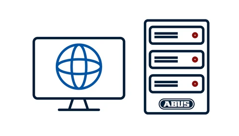 Icon Fernzugriff mit ABUS Server