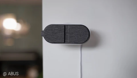 Mit der All-off-Funktion sieht die Kamera nichts mehr, Mikrofon und WLAN werden abgeschaltet. @ ABUS