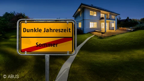 Dunkle Jahreszeit bedeutet Einbruchschutz-Zeit © ABUS