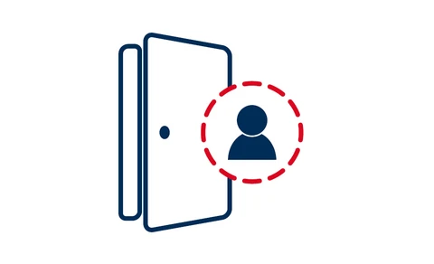Icon Tür und Benutzer