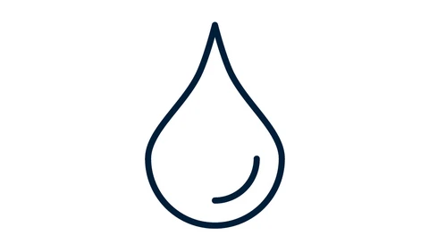 Dessin d'une goutte d'eau