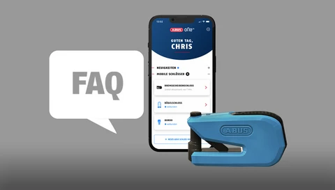 FAQ zum smarten Bremsscheibenschloss GRANIT™ One 8078 © ABUS