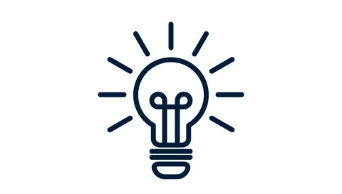 Drawing of a light bulb