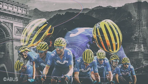 Best Team - Movistar Team: Tour de France 2020  ©ABUS