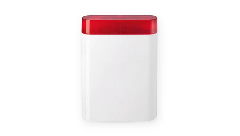 It deters intruders with a loud alarm