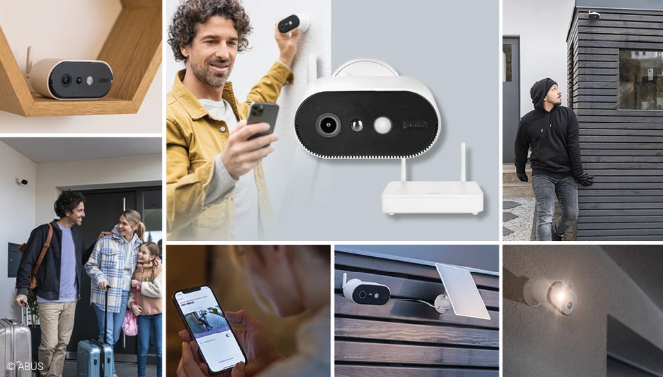 Die ABUS WLAN Akku Cam behält dein Zuhause im Blick.