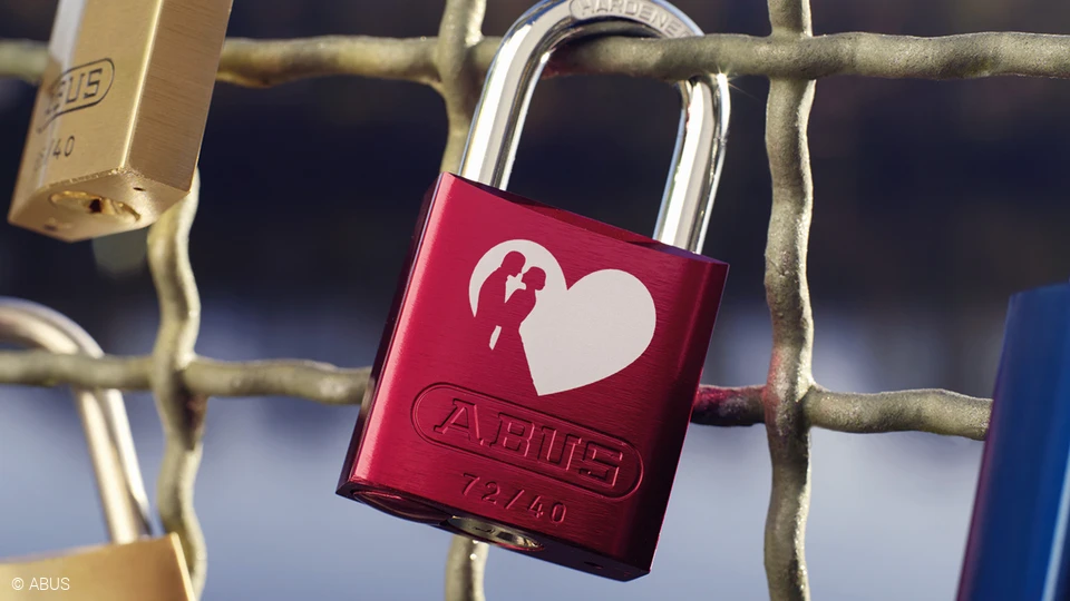 Das Liebesschloss - Zeichen für ewige Liebe © ABUS