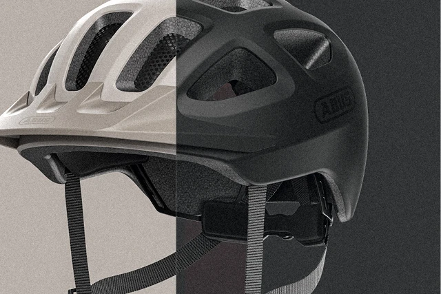 Youn-I 3.0 ACE bicycle helmet in light and dark color options, shown from the side © ABUS