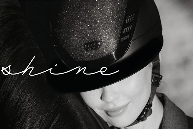 "It's time to shine", mit dem Reithelm AirLuxe Supreme Glam von ABUS Pikeur. ©ABUS