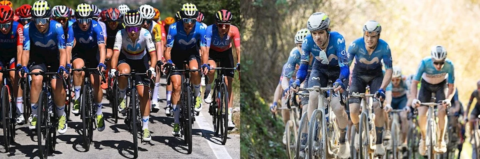 Fahrer des Movistar Team &copy; ABUS