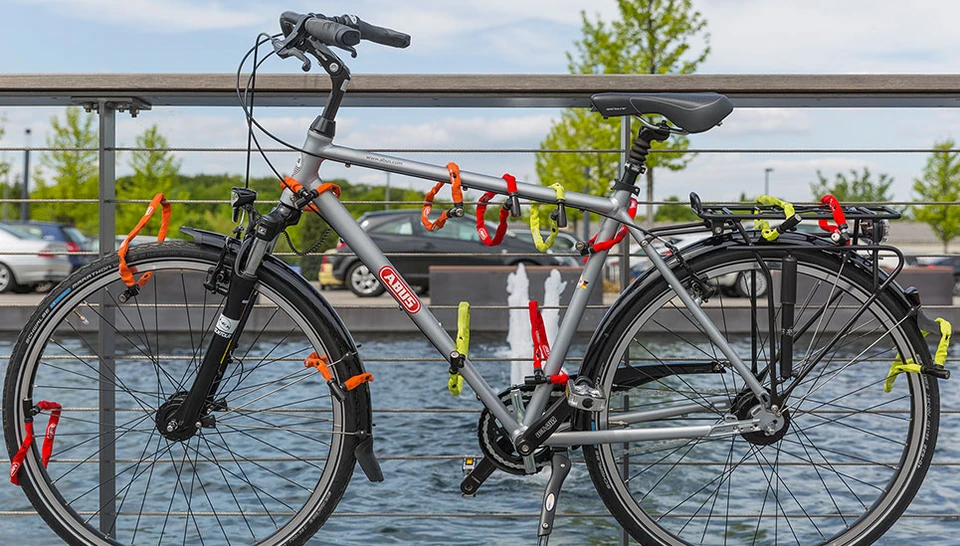 abus fahrradschloss e-bike öffnen Kettenschloss YARDO 7807F mit Fingerprintsensor - schlüsselloses per Fingerabdruck Parcel Richtige Rahmengröße Canyon Endurace Befestigung:Doppelseitiges Klebeband mitliefern