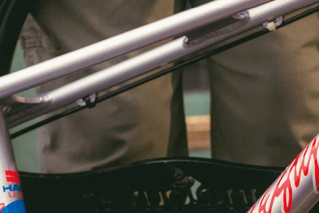 The YARDO 7807F bike lock secures a bike and is opened using a fingerprint © ABUS