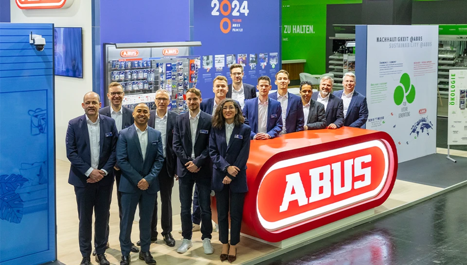 The ABUS stand at the Hardware Fair 2024 © ABUS