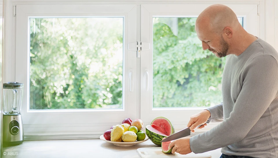 Double security - with the double casement window DFS95 © ABUS