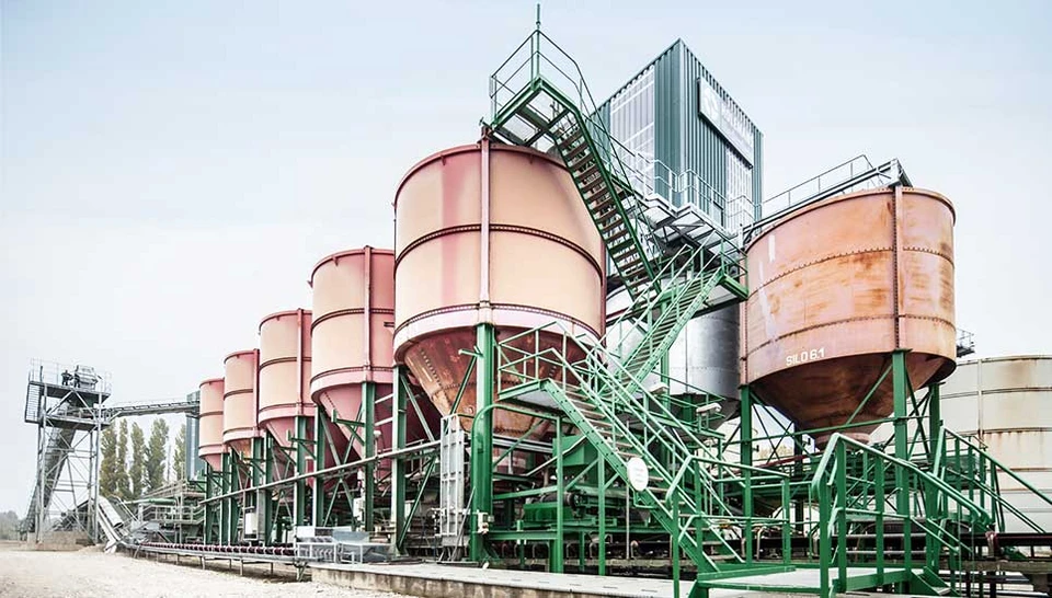 At the Ellerdonk gravel plant, ABUS cameras ensure product quality and safety. © ABUS