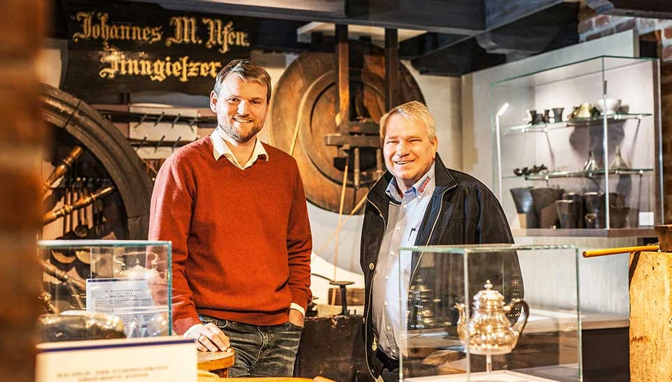 [f. l. t. r.] Dr Matthias Stenger and Dieter Bunke