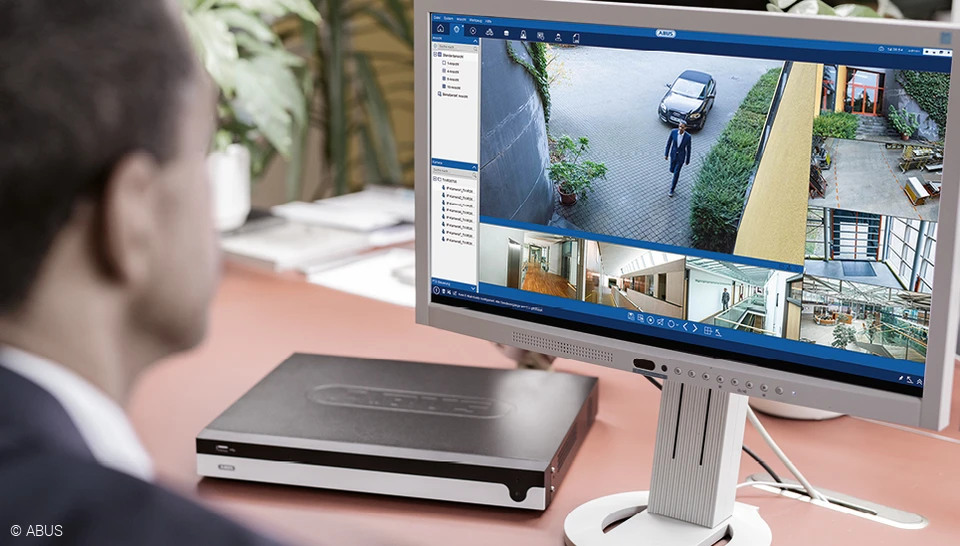 Verwalten Sie die Live-Bilder Ihrer Kameras über die passende Software