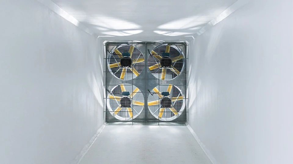 AirBreaker i vindtunnel &copy; ABUS