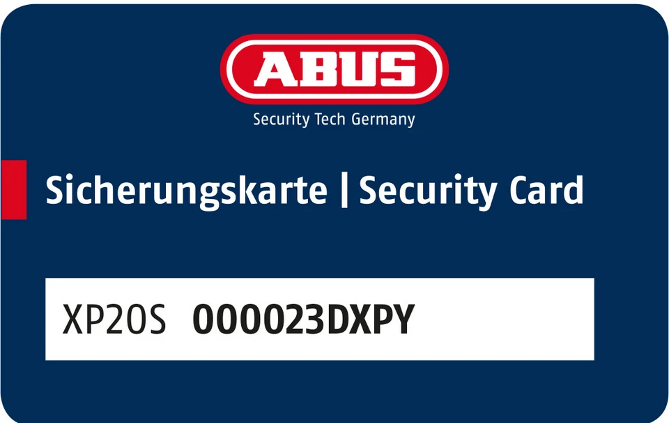 ABUS Sicherungskarte &copy;ABUS