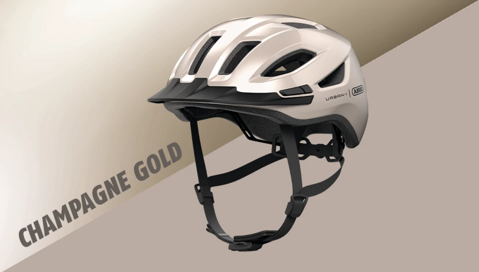 Urban-I 4.0 ACE fietshelm Champagne Gold Productafbeelding © ABUS