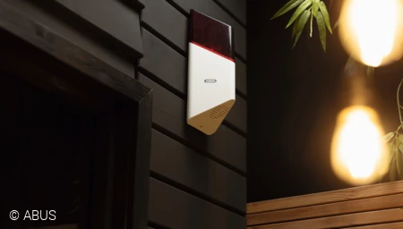 La sirena wireless Smartvest all'aperto &copy; ABUS