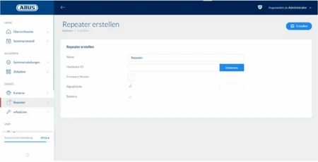 Einlernen eines wAppLoxx Pro Repeaters &copy; ABUS