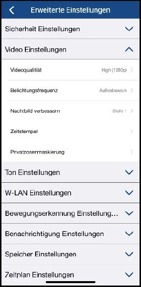 Bildbereiche komplett ausblenden &copy; ABUS