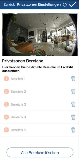 Privatzonen einrichten © ABUS Privatzonen einrichten © ABUS