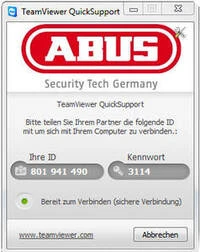 TeamViewer QuickSupport &copy;ABUS