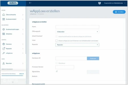 WappLoxx Zylinder benennen &copy; ABUS